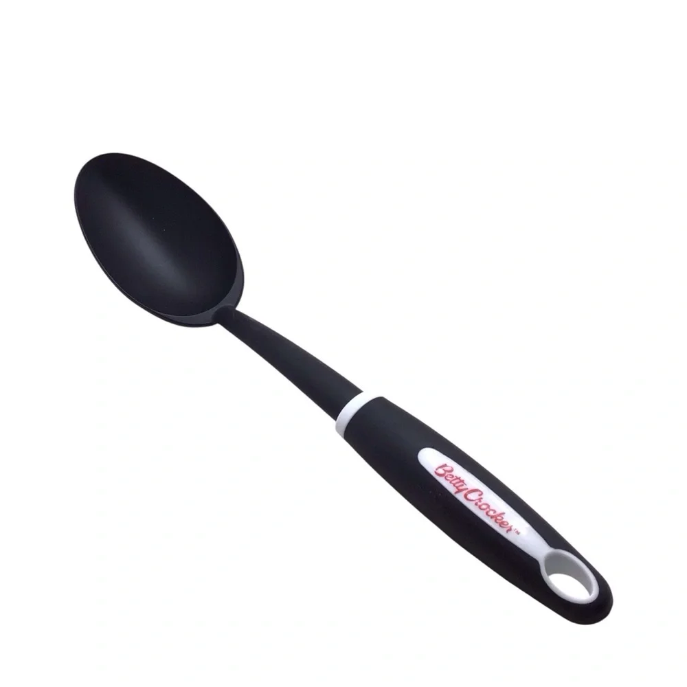 Betty Crocker Basting Spoon Black Nylon Comfort Grip Cooking Utensil